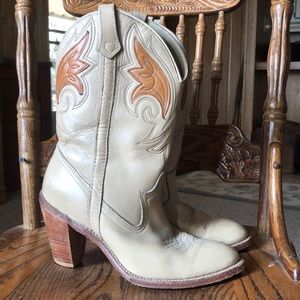 Vintage Western High Heeled Boots